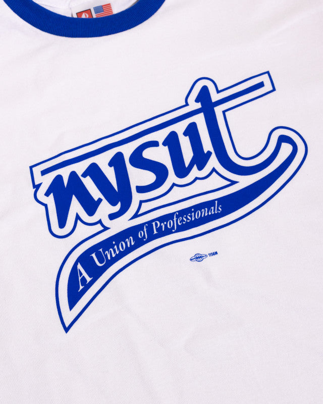 Unisex NYSUT Royal Blue Retro Ringer Tee