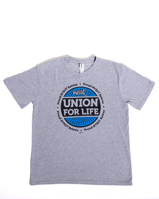 Union For Life - grey short sleeve t-shirt